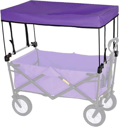 Trolley Luifel - Kar Cover - Buiten Bescherming - Waterdicht Oxford - 90x50cm - Zwart