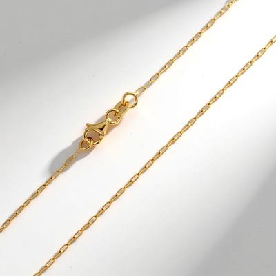Cavill - Gouden Halsketting - 375 Geelgoud - Ankerketting 45 cm - Klassiek & Elegant - Tijdloze Damesketting Goud - Laagjes Sieraad