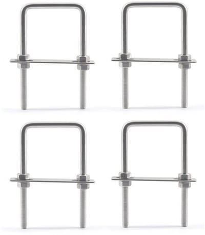 Allecto - Roestvrij Stalen U-bouten - Vierkante U-bouten M8x55x85mm