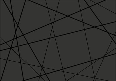 Fotobehangkoning - Behang - Vliesbehang - Fotobehang Zwarte Geometrie - Dark Intersection - 150 x 105 cm