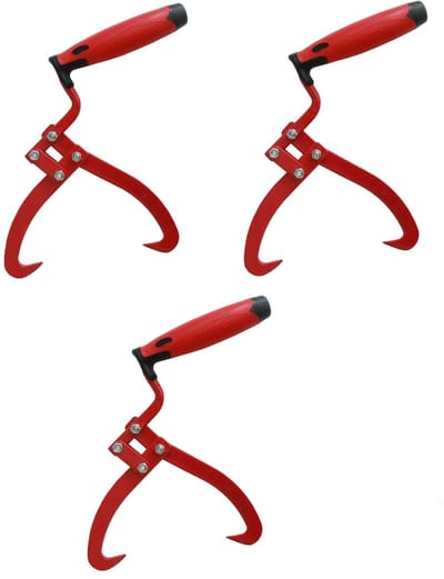 TRUTZHOLM - Handtang voor Hout - Set van 3 - Bosbouwtang - Grijptang - Handhijshaken - Sappie - Houtgrijper - Sleeptang