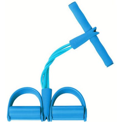Artefact de Tirage de Pédale Assistant d'Abdominaux avec Amincissement du Ventre Équipement de Fitness Féminin Corde de Tirage Domestique Haute Qualité Pratique Usage Quotidien bleu