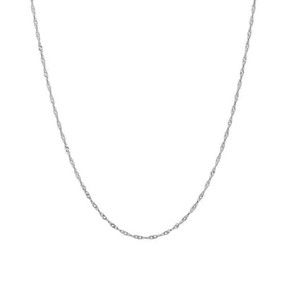 Bijoutheek Ketting Gedraaid Dun Zilver