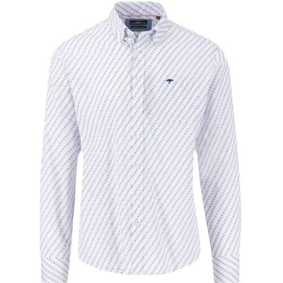 Fynch-Hatton Overhemd Abstract Combi Pattern Button-Down Peony / male