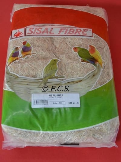 Sisal Fibre Nestmateriaal Sisal-Jute 500 g