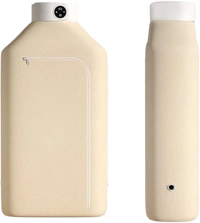 Opvouwbare Wasdroger - Draagbare Kledingdroger - Khaki - ABS Kunststof - 600W - LED Temperatuur Display - 100L Droogzak - 360° Warmtecirculatie - Oververhittingsbeveiliging - Thuis En Reizen