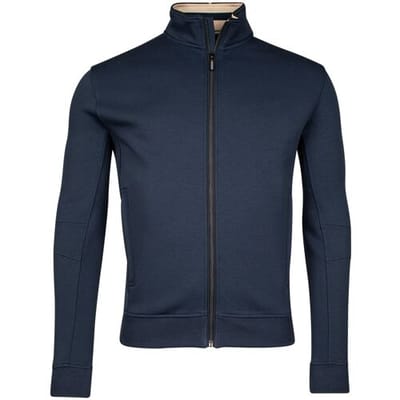 Baileys Vest Uni Color Sweat Cardigan Zip Dark Blue / male