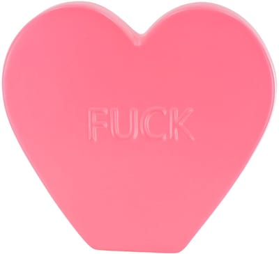 Housevitamin Sierbeeld- Snoephart 'FUCK- Keramiek- Neon Roze- 20x4x18,5cm