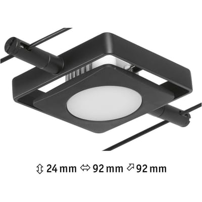 Paulmann 12V-kabelsysteem lamp 4.5 W LED Zwart (mat), Chroom