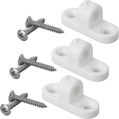 ProPlus Framebevestigingsoog verticaal kunststof - set van 3 stuks - inclusief RVS schroeven