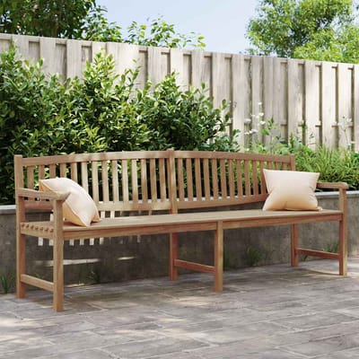 vidaXL - Tuinbank - 228x59,5x90 - cm - massief - teakhout