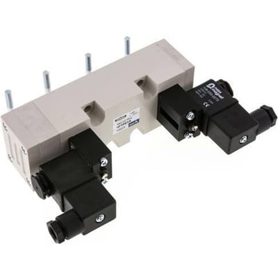 5/3 ISO 5599-2 Middenuitlaat Magneetventiel 24V DC 2-10bar/28-140psi YPC