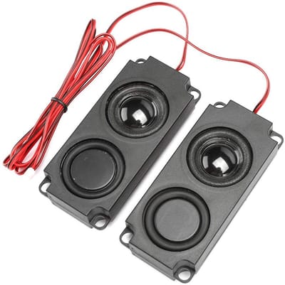Allecto - Luidspreker - Draagbare Stereo Kegelluidspreker - 40 Mm Holte - Zware Basaudio - Geschikt voor TV-monitor - 8Ω 5W
