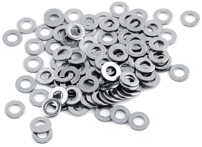 Dailygoods- Platte Ringen 100 Stuks - Metrische Sluitringen - Roestvrij Staal - Anticorrosie - Duurzaam - Voor Schroef Reparatie