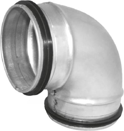 Korte ronde spiro bocht 90° Ø 125mm voor spirobuis