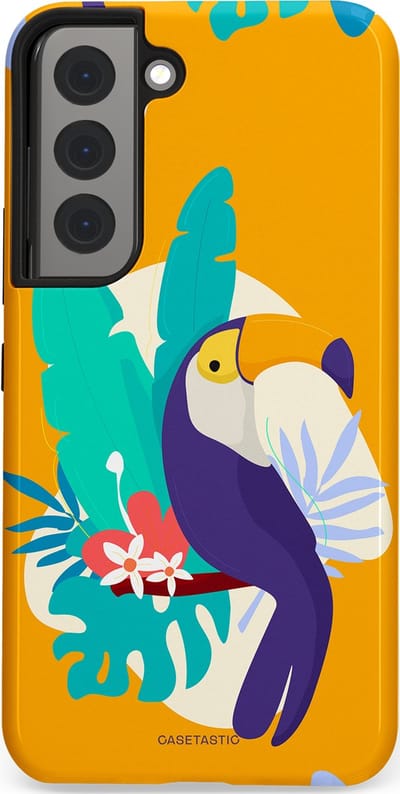 Casetastic Hoesje Geschikt voor Samsung S22 - Stijlvolle Beschermende Duo-layer Case - Toeceaan