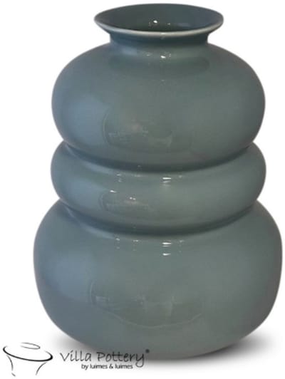 Vaas - Villa Pottery - Decoratie - Woondecoratie - Keramiek - Waterdicht - Bolla Vie 1_2 L. Blue