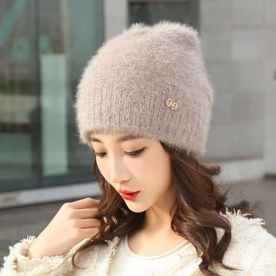 Chapeau Empilable Automne/Hiver Chapeau d'Hiver en Laine Fait Main Tissé Chapeau Polyvalent d'Extérieur