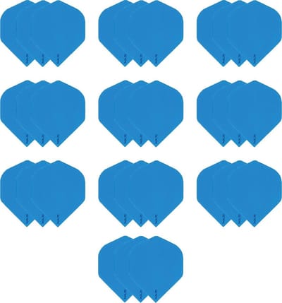 10 Sets (30 stuks) zeer stevige R4X - dart flights - Blauw - darts flights