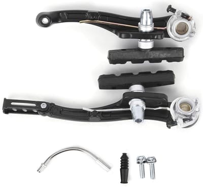 V-Brake Set voor Mountainbike, Voor- en Achterrem, Metalen Fietsketting Remvervanging voor Optimale Remprestaties
