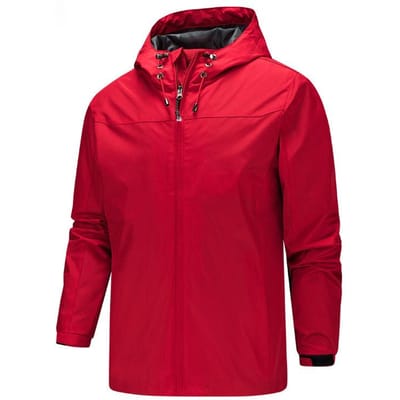Lente- en Herfstjas Heren Buiten Sport Casual Met Capuchon Driedimensionale Modejas Heren 5XL red