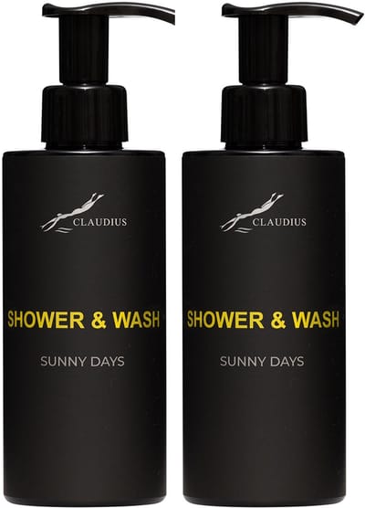 Splashbox Shower & Wash Sunny Days 300 ml – set van 2 stuks - 2-in-1 Douchegel & Shampoo – frisse tropische geur – Unisex