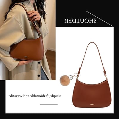 Retro Underarm Tas voor Vrouwen, Leren Clutch en Schoudertas, Kleine Hobo Tas voor Feestjes en Winkelen