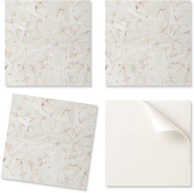 Zelfklevende vinyltegels met marmerpatroon, 20x20x20 cm