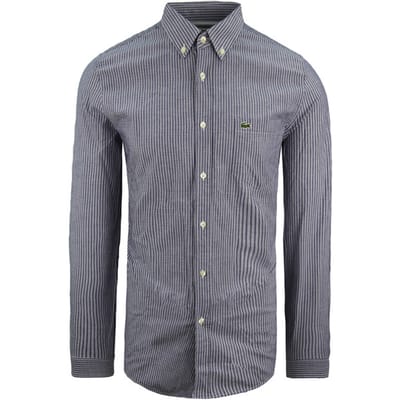 Lacoste Oxford regular fit heren blauw overhemd