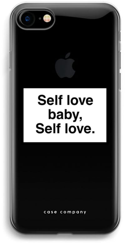Case Company® - Hoesje geschikt voor iPhone 7 hoesje - Self love - Soft Cover Telefoonhoesje - Bescherming aan alle Kanten en Schermrand
