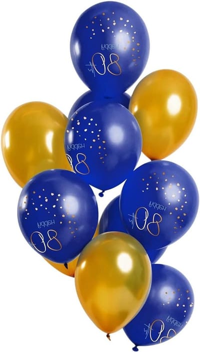 Feest Ballonnen - Decoratie Ballonnen - Verjaardag Vieren - Elegant Thema - 30cm 12 Stuks - Blauw Brons