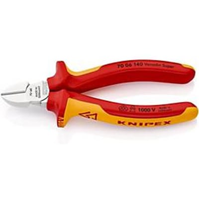 KNIPEX zijsnijtangen VDE, L 140 mm, meer-componentengreep, vanadium-elektrostaal, snijhardheid 62 HRC