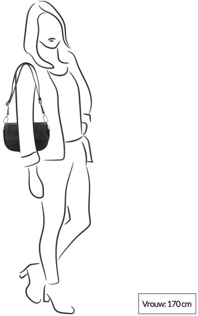 FURLA Leren Schoudertas Club 2 Crossbody Bag Nero Zwart