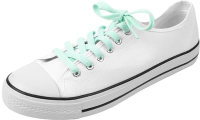Platte schoenveters | Sneaker veters | Kleur: Mint Groen | Lengte: 100cm | Breedte: 8mm