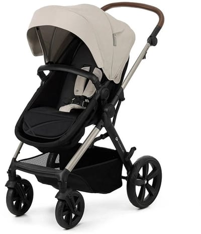 Kinderkraft MOOV 2 4-in-1 Kinderwagen – Reiswieg, Wandelwagen & MINK PRO i-Size Autostoel – Grijs