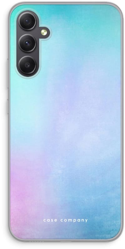 Case Company® - Hoesje geschikt voor Samsung Galaxy A34 hoesje - Mist pastel - Soft Cover Telefoonhoesje - Bescherming aan alle Kanten en Schermrand