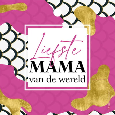 Set 5 kadokaartjes klein – moederdag - mama - liefste - Wildcards