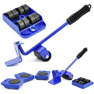 GEKO Meubelverplaatser set - 5 stuks - 150 kg draagkracht - met hefboom