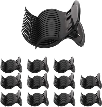 Haar Clips - Krultang Klauwen - Haar Stylen - Hittebestendig Plastic - 12 Stuks - Zwart
