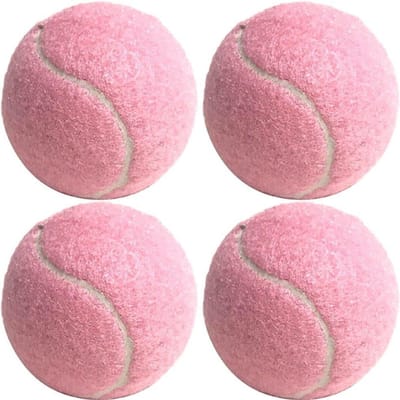Roze Tennisballen - Trainingsballen - Beginners Oefenen - Hoge Zichtbaarheid - 4 Stuks - Felroze