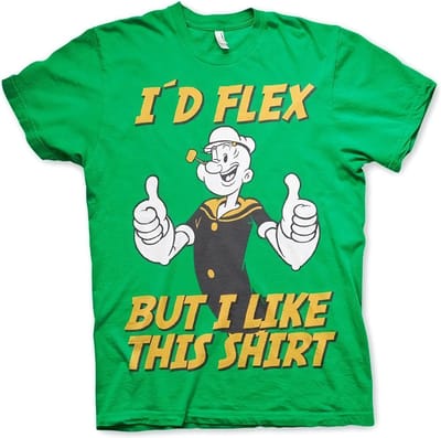 Popeye I'd Flex T-shirt Groen