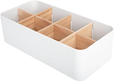 Dailygoods- Bureau Organizer Bamboe - 8 Vakken - Pennenhouder - Afstandsbedieningshouder - Opbergdoos - Meerdoelige Opbergdoos
