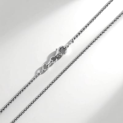Cavill - Elegante Zilveren Ketting - 925 Sterling Zilver - Fijn Gevlochten Design - Dames Ketting 50 cm - Tijdloos & Stijlvol Sieraad