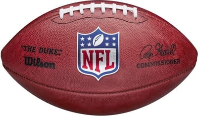 Wilson NFL Official Game Ball - "The Duke" - American Football - Officiële wedstrijdbal - 100% Horween Leer - Bruin