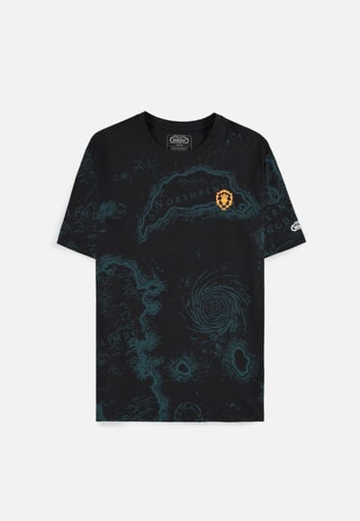 World Of Warcraft Azeroth Map Heren T-shirt - zwart - S