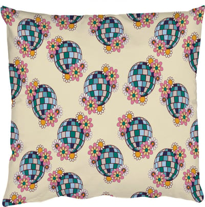 Sierkussens - Kussentjes Woonkamer - 50x50 cm - Retro - Disco - Bloemen - Discobal