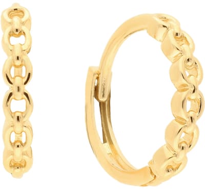 Glow 207.2124.00 Oorringen Goud 10mmq2,2mm Geen edelsteen