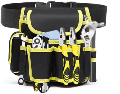 Virtubuy - Multifunctionele Tool Bag - Tool Belt - Duurzaam en sterk - Geel - Elektricien Tool Bag - Voor klussen en meer - Geel