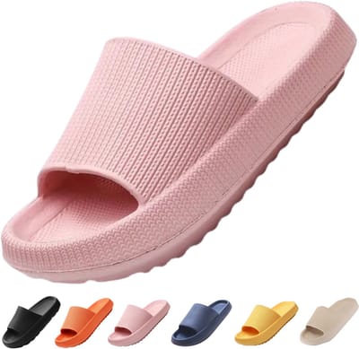 Vivva - Zachte Slippers - Badslippers - Hotelslippers - Slides - Pantoffels - Sloffen - Anti-Slip - Roze - Maat 38/39 - FLIPSY