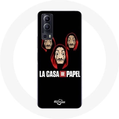 Vivo Y72 hoesje La casa de papel Masker en logo